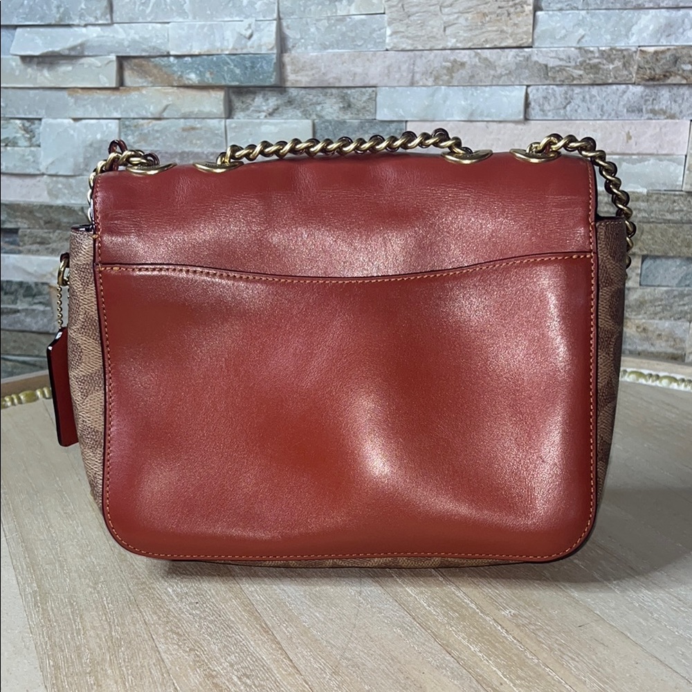 Coach Red and Brown Women's Bag - Picture 2 of 12